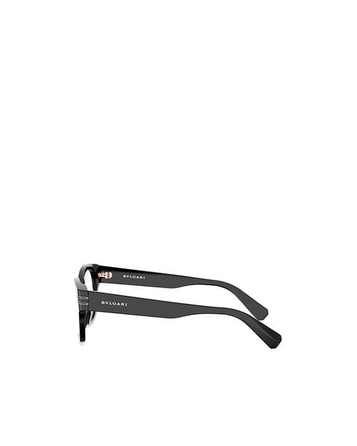 BVLGARI White Bulgari Cat-Eye Frame Glasses