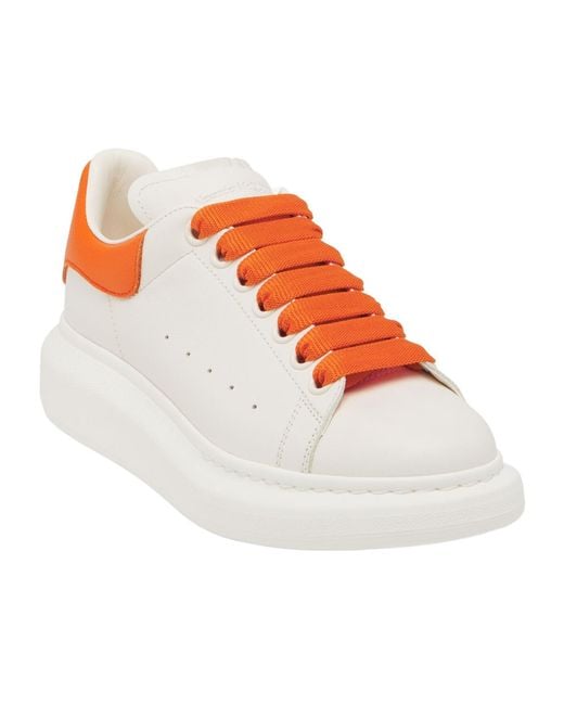 McQueen White Leather Oversized Sneakers for men