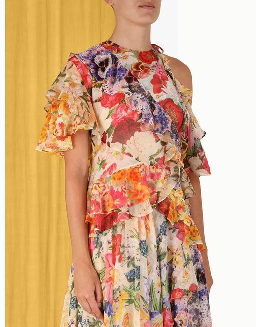 Zimmermann White Wonderland Flounce Dress