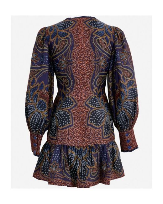 Farm Rio Blue V-Neck Dress