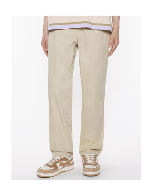 Maison Kitsuné Natural Maison Kitsuné Elasticated Waistband Casual Pants for men