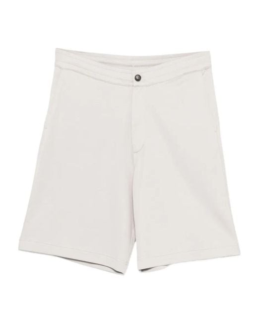 Herno White Buttoned Shorts for men