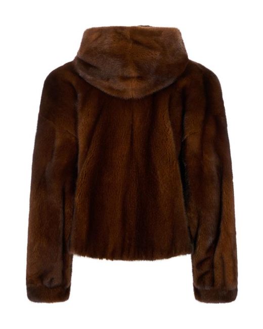 Blancha Brown Reversible Fur