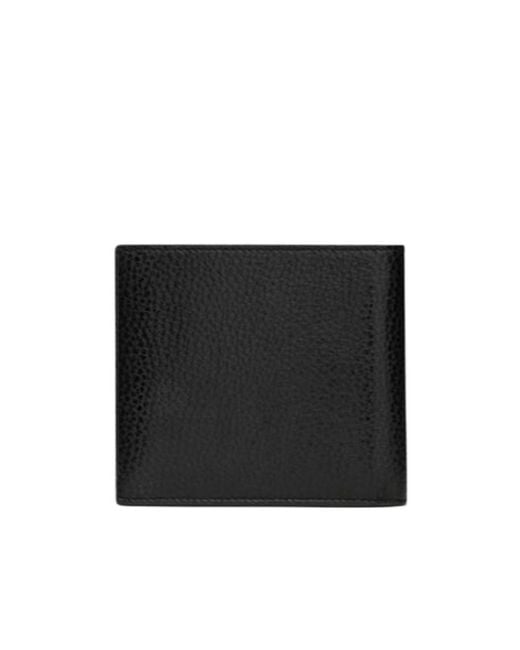 Saint Laurent Black Tiny Cassandre East/West Wallet for men