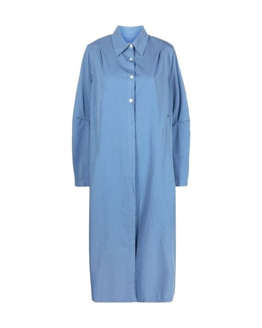 Our Legacy Blue Machine Longline Shirt Dress