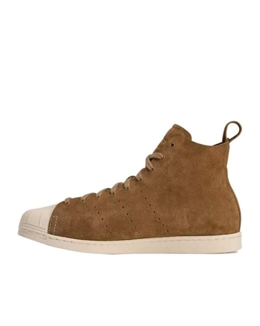 Adidas by Wales Bonner Brown Adidas Wales Bonner Superstar High-Top Sneakers