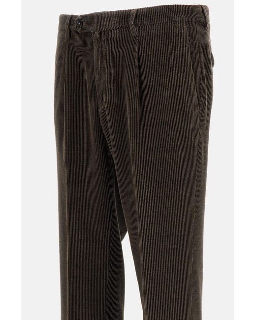 Briglia 1949 Black Button-Up Casual Pants for men