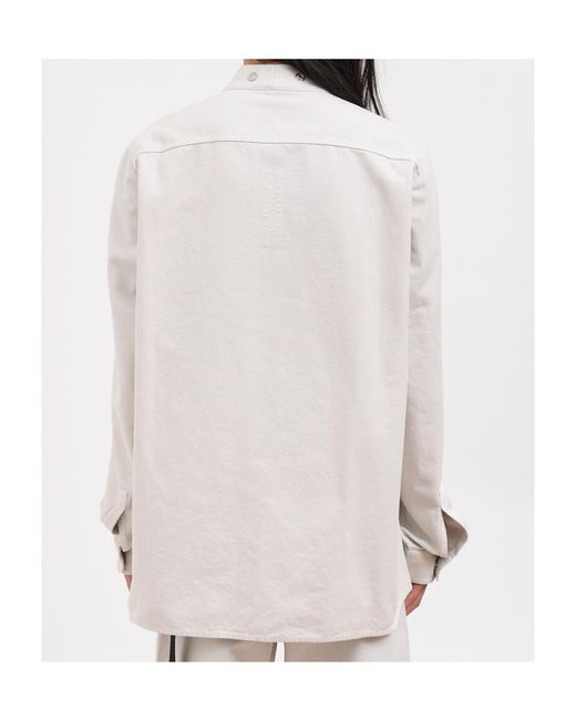 Rick Owens Gray Camicia Larry for men