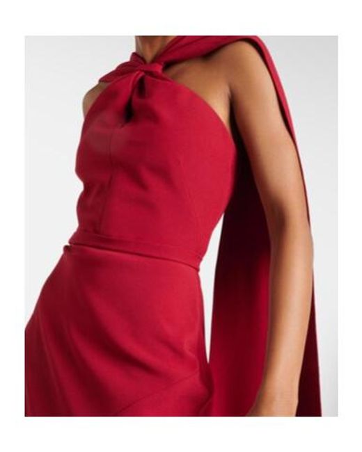 Safiyaa Red Backless Dress