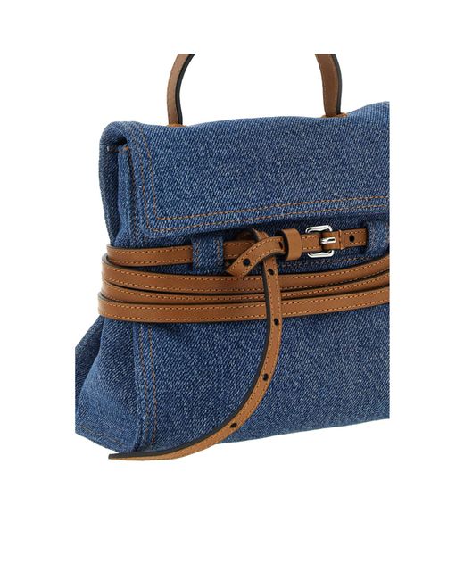 Moschino Blue Tie Me Small Clutch