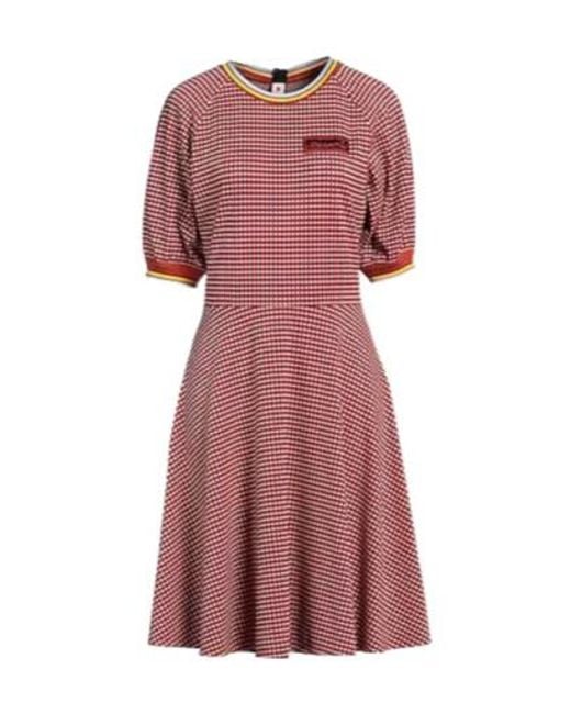 Marni Pink Plaid Knit Dress