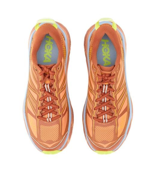 Hoka One One Orange Mafate Speed 2 Lace-Up Sneakers for men