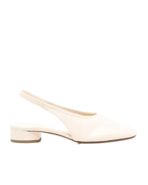 Aeyde Natural Dua Backstrap Leather Pumps