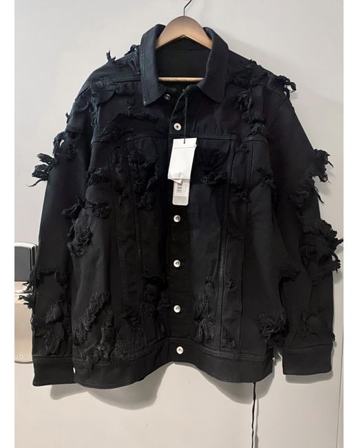 Rick Owens Black Layered Detailed Jacket for men