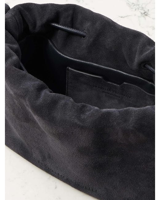Brunello Cucinelli Black Drawstring Shoulder Bag