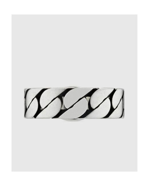 Gucci Green Interlocking G Enamel Ring