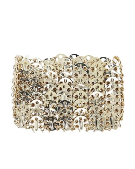Rabanne Metallic Rabanne 1969 Nano Chained Mini Shoulder Bag