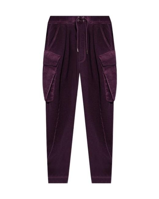 DSquared² Purple Drawstring Casual Pants