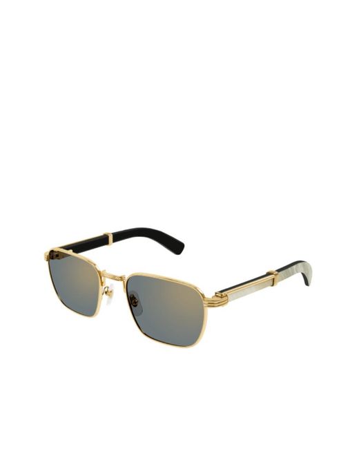 Cartier Multicolor Rectangular Frame Sunglasses for men