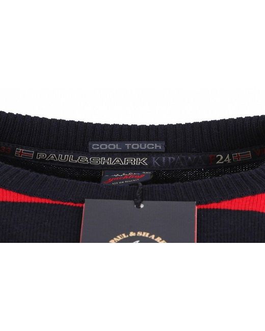 Paul & Shark Red Striped Pullover for men