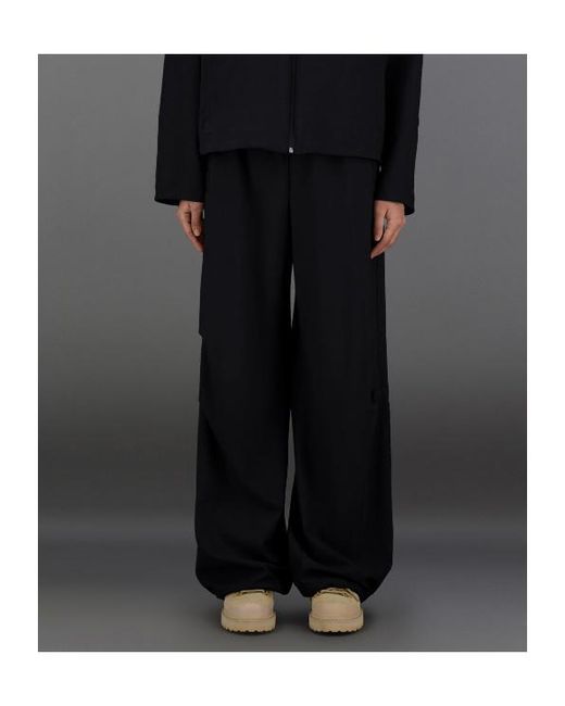 Herno Black Laminar Wide-Leg Pants