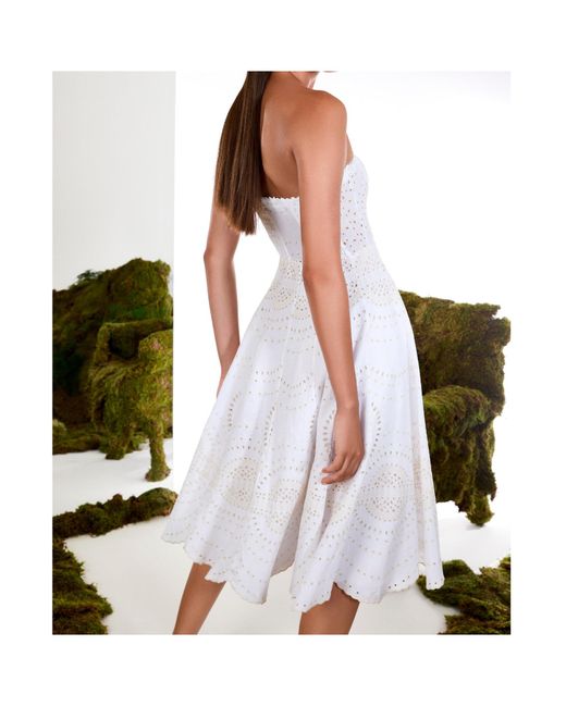 Charo Ruiz White Off-Shoulder Dress