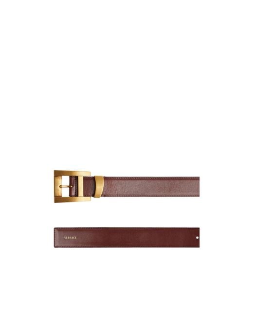 Versace Multicolor Logo-Print Buckle Belt for men