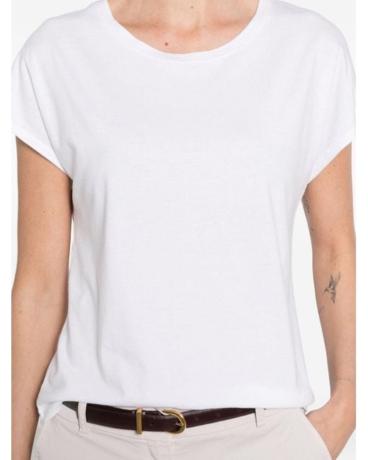 Baserange White Crew-Neck T-Shirt