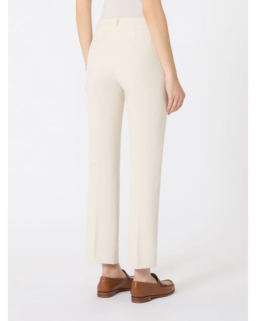 Max Mara White 'S Umanita Pleated Trousers