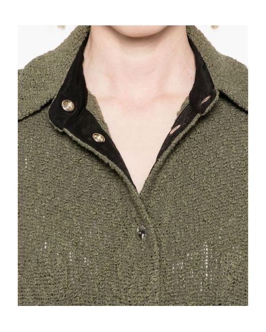 IRO Green Textured Pocket Jacket