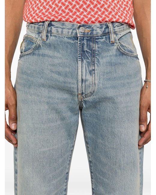 Emporio Armani Blue Straight-Leg Jeans for men