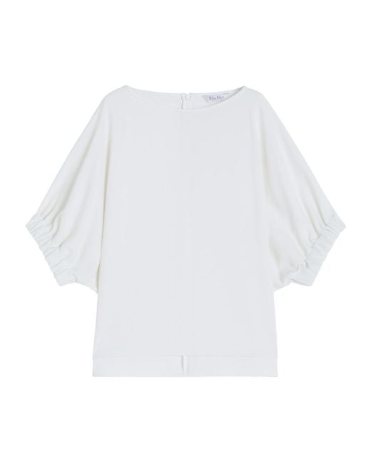 Max Mara White Cady Blouse