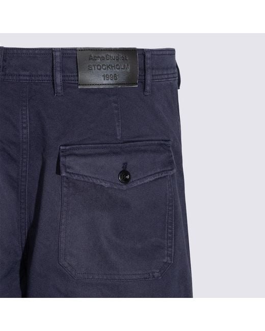 Acne Blue Belt Loop Jeans for men