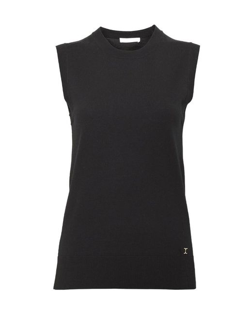 Chloé Black Chloé Sleeveless Knitted Top