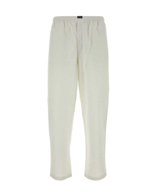 Prada Gray Cotton Blend Pant for men