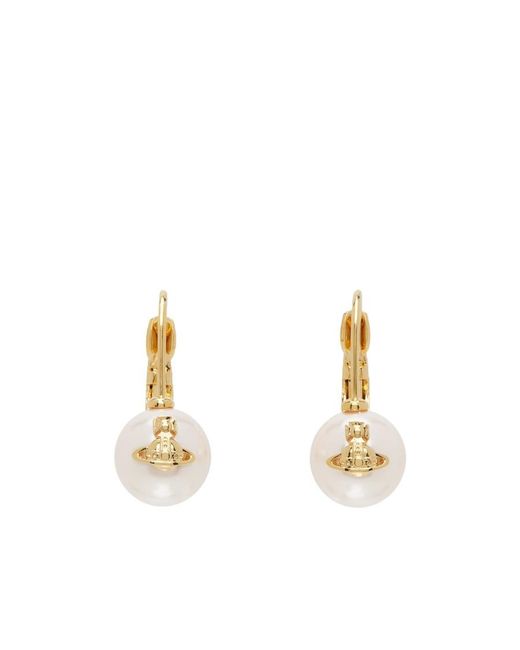 Vivienne Westwood Metallic Hanging Earrings