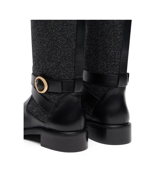 Stuart Weitzman Black Benni Riding Boot