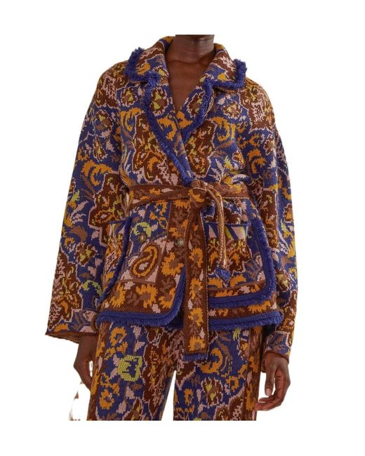 Farm Rio Multicolor Knitted Blazer