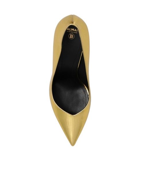 Balmain Metallic Ruby Stilettos