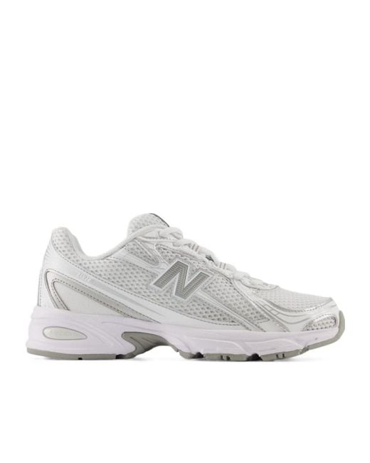 New Balance Gray 740 Lace-Up Sneakers