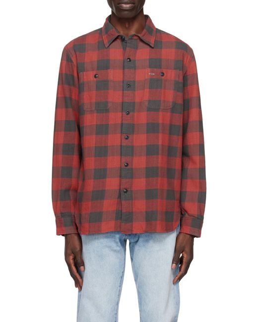 RRL Red Farrell Check-Print Shirt for men