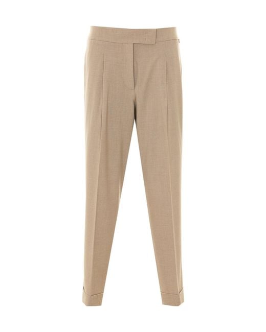 Liu Jo Natural High-Waisted Casual Trousers