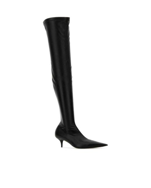 Balenciaga Black Avenue Knife Heel Boots