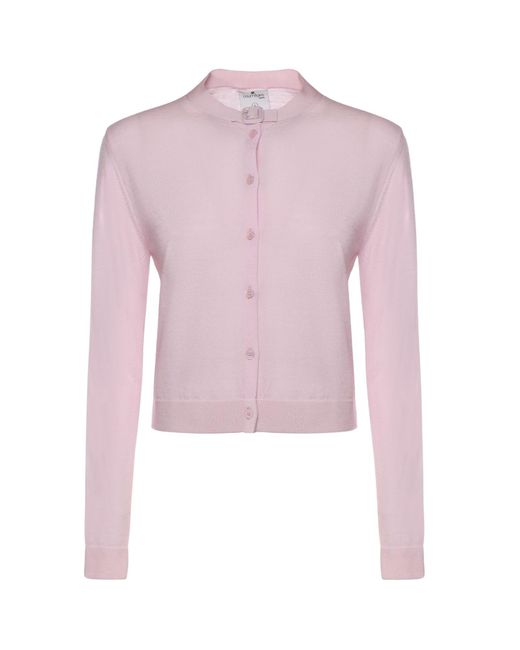 Courreges Pink Sweaters Merino Wool