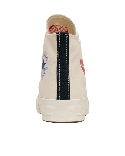 COMME DES GARÇONS PLAY White X Converse Single Heart Chuck 70 Sneakers for men
