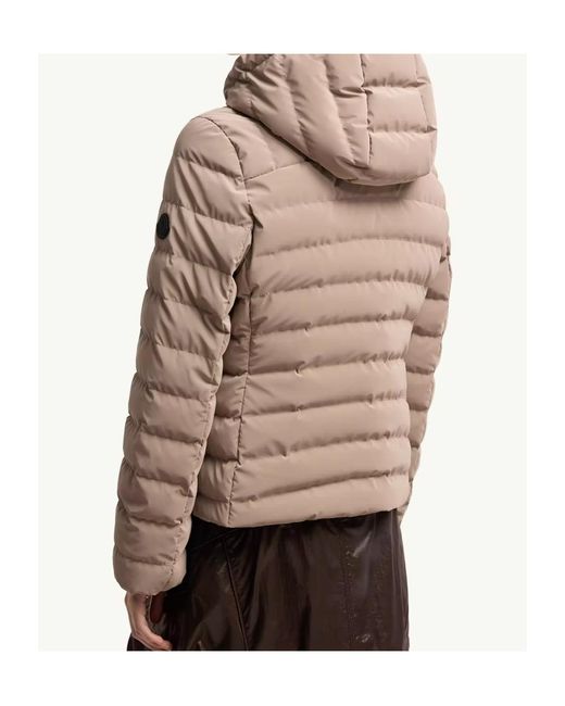 Moncler Natural Logo Patch Quilted Jacket