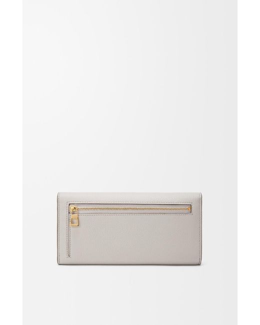 Loewe White Anagram Continental Wallet