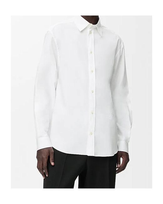 Loewe White Long Sleeve Buttoned Shirt for men