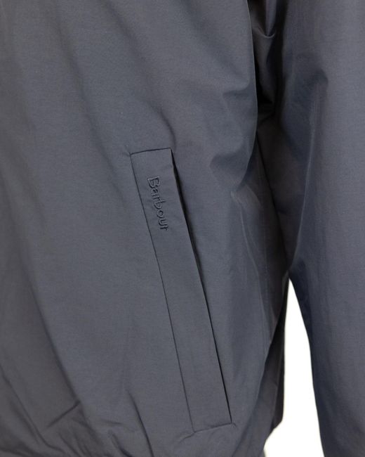 Barbour Blue Zip-Up Bomber Jacket for men