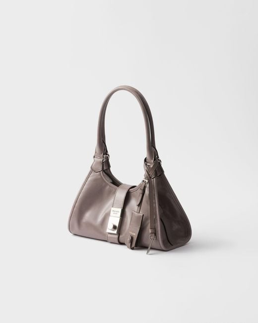 Prada Brown Small Leather Tote Bag